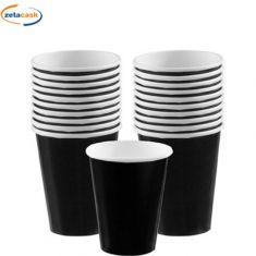 BICCHIERI IN CARTA NERI 10 PEZZI