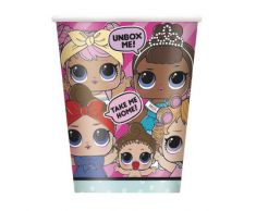 BICCHIERE IN CARTA LOL SURPRISE 266ML. 8 PEZZI
