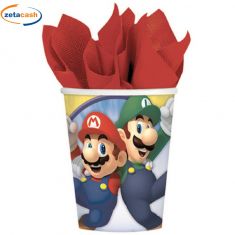BICCHIERI SUPER MARIO 8 PEZZI