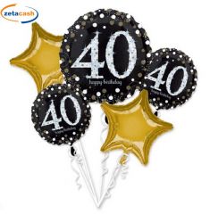 PALLONCINO 40 ANNI 5 PEZZI