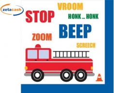 TOVAGLIOLO IN CARTA TRAFFIC JAM 16 PEZZI 33 X 33 CM