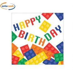 TOVAGLIOLI IN CARTA BLOCK PARTY 16 PEZZI 33 X 33 CM