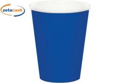 BICCHIERI IN CARTA BLU 8 PEZZI 266 ML