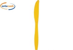 COLTELLO IN PLASTICA GIALLO 24 PEZZI 19 CM