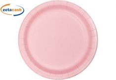 PIATTI IN CARTA ROSA 8 PEZZI DIAMETRO 23 CM