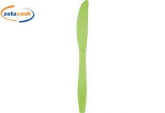 COLTELLO IN PLASTICA VERDE LIME 24 PEZZI 19 CM