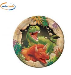 PIATTI IN CARTA DINO BLAST 8 PEZZI 18 CM