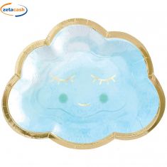 PIATTI 8 PEZZI NUVOLA AZZURRA