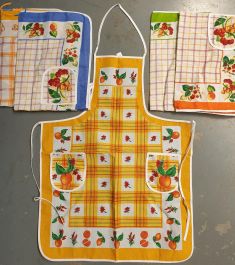 GREMBIULE PANAMA CON PETTORINA E TASCA