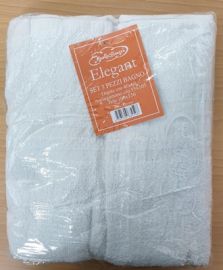 ASCIUGAMANO 3 PZ. COLORI ASSORTITI IN 100% COTONE