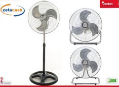 VENTILATORE 3 IN 1 A PIANTANA A PARETE E DA TAVOLO JORDAN
