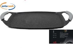 BISTECCHIERA IN ALLUMINIO FORGIATO CON 2 MANICI 47 X 29 CM