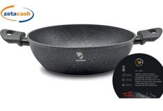 TEGAME BASSO 2 MANICI IN ALLUMINIO FORGIATO DIAMETRO 28 CM