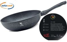 PADELLA WOK 2 MANICI IN ALLUMINIO FORGIATO DIAMETRO 30 CM