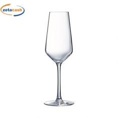 FLUTE IN VETRO TRASPARENTE CL 23 6 PEZZI