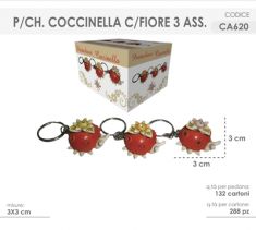 PORTACHIAVI COCCINELLA ROSSA