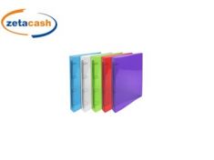 RACCOGLITORE PLASTICA 4 ANELLI TRASPARENTE COLORI ASS