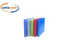 RACCOGLITORE A 4 ANELLI IN PLASTICA 30 MM COLORI ASS