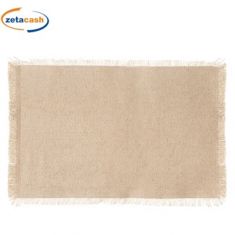 TOVAGLIETTA SEGNAPOSTO COTONE BEIGE FRANGE 45X30CM