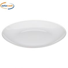 PIATTO PLASTICA RIGIDA D25CM BIANCO
