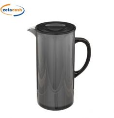 CARAFFA PLASTICA RIGIDA 1950ML TAPPO NERA GRIGIA