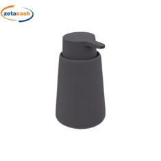 DISPENSER PORTASAPONE CERAMICA GRIGIO OPACO H15 D8CM