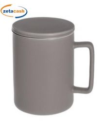 TAZZA CON INFUSORE TORTORA IN CERAMICA 40 CL