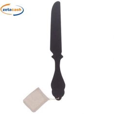 COLTELLO DA PARETE IN LEGNO NERO CM 5X H 38