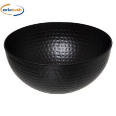 INSALATIERA ROTONDA ACCIAIO INOX NERA