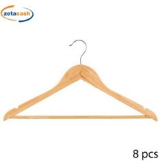 GRUCCE IN LEGNO CON GANCIO IN METALLO CM 44 X H 23 8 PEZZI