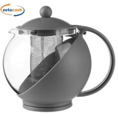 TEIERA IN VETRO TRASPARENTE E FILTRO