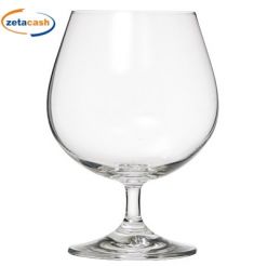 BICCHIERI COGNAC IN VETRO SET 4 PEZZI