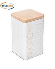 BARATTOLO IN LATTA CON SCRITTA LATERALE SUGAR BIANCO 1 KG