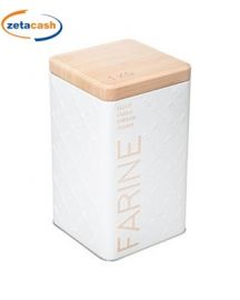 BARATTOLO IN LATTA CON SCRITTA LATERALE FARINA BIANCO 1 KG