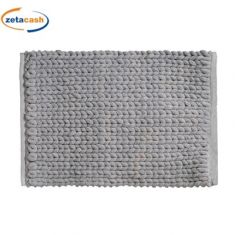 TAPPETO BAGNO GRIGIO INTRECCIATO CM 75X50