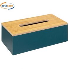 COFANETTO PORTA SALVIETTINE OTTANIO CON COPERCHIO IN BAMBOO