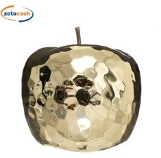MELA DECORATIVA CERAMICA ORO H19 D18 CM