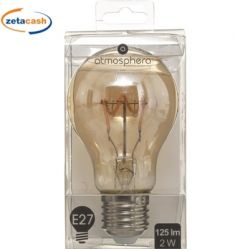 LAMPADINA A LED BIANCO CALD E27 120LM 2W 2200K 230V H10X6