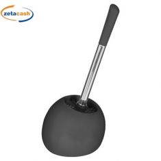 PORTASCOPINO IN CERAMICA GRIGIO CON SCOPINO