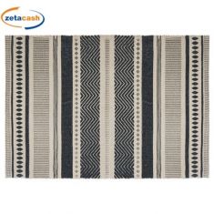 TAPPETO CUCINA BEIGE E NERO CM 60X90