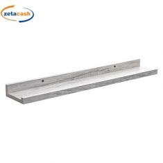 MENSOLA DA MURO IN LEGNO GRIGIO CM 58X10XH4