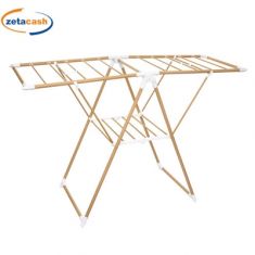 STENDIBIANCHERIA ACCIAIO EFF LEGNO 13MT H92X138X51 PIEGHEVOL