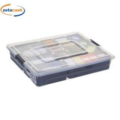 CONTENITORE IN PLASTICA CON 13 SCOMPARTI CM35X29X7