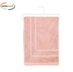 TAPPETO DA BAGNO IN COTONE ROSA 50 X 70 CM