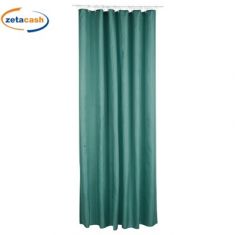 TENDA PER DOCCIA CON 12 GANCI VERDE CM 180XH200