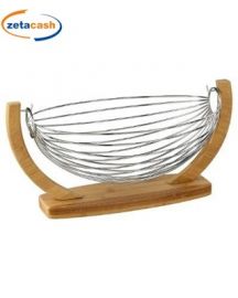 PORTAFRUTTA BAMBOO E FERRO CM 37X20,5X18