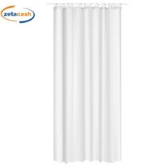 TENDA PER DOCCIA CON 12 GANCI BIANCO CM 180XH200