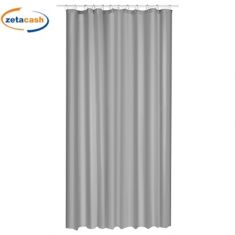 TENDA PER DOCCIA CON 12 GANCI GRIGIO CM 180XH200