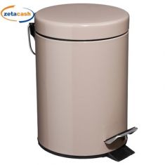 PATTUMIERA IN METALLO CON PEDALE TORTORA DIAM 17XH25 CM