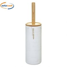 SCOPINO CON PORTASCOPINO CERAMICA EFF MARMO BIANCO H39D11